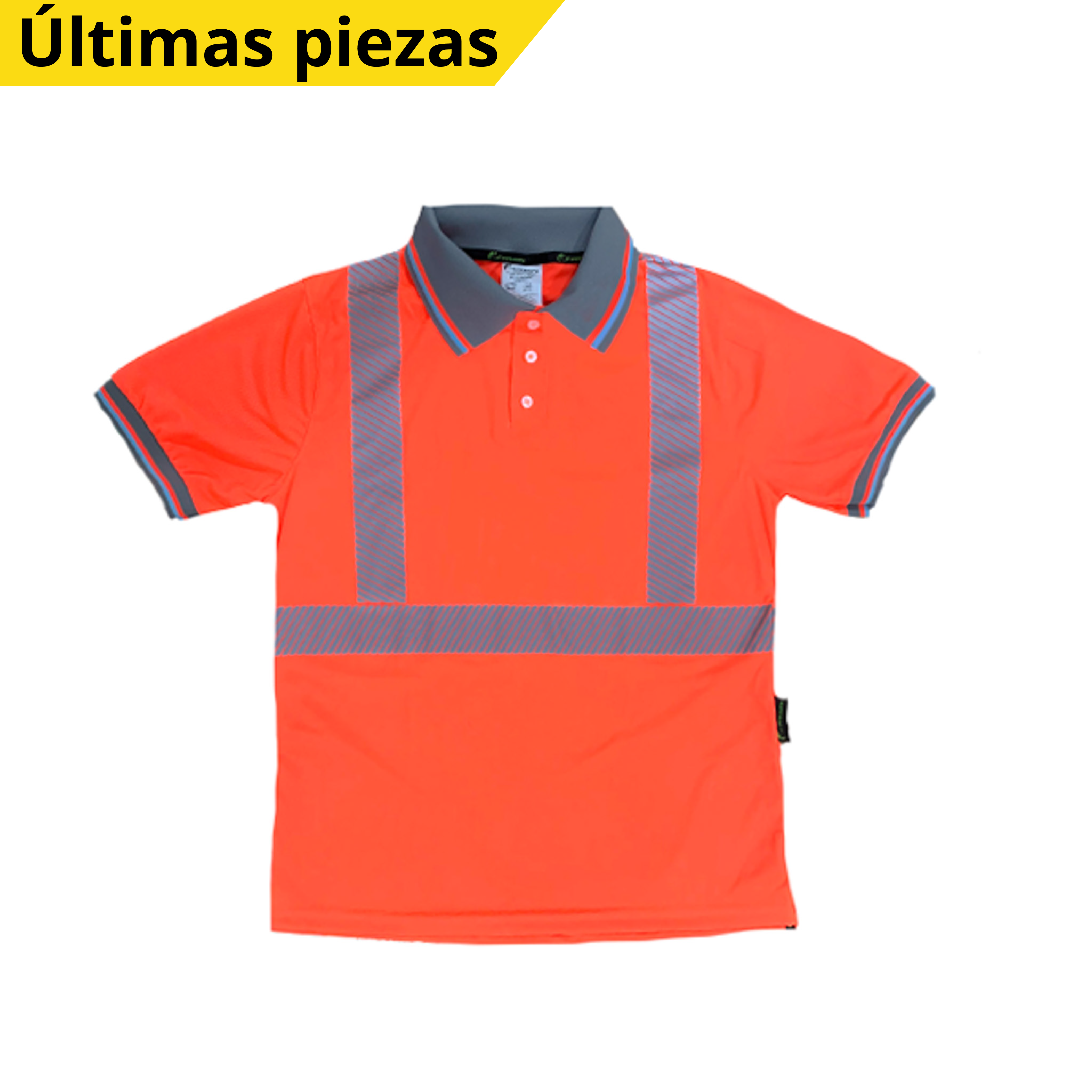 Camisa Tipo Polo con Reflejante Naranja SR-120ANCR - 0